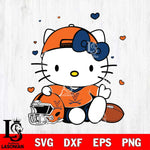 Virginia Cavaliers Cute Hello Kitty Football Svg Eps Dxf Png File, NCAA svg, Digital Download, Instant Download