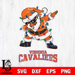 Virginia Cavaliers Dabbing Santa Claus Ugly Christmas Svg dxf eps png pdf file,NCAA svg,Digital Download,Cricut file