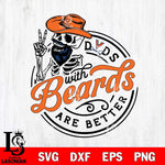 Virginia Cavaliers Dad With Beard Are Better Svg Eps Dxf Png File, Digital Download, Instant Download