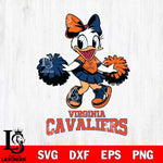 Virginia Cavaliers Daisy Duck Cheerleader Disney, Svg Eps Dxf Png File, Digital Download