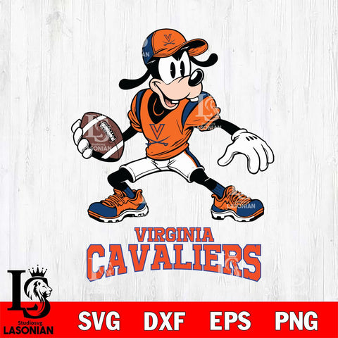 Virginia Cavaliers Goofy Disney, Svg Eps Dxf Png File, Digital Download