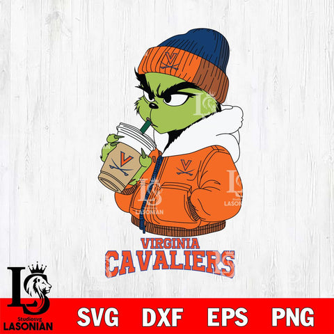 Virginia Cavaliers Grinch Bougie Sport Svg Eps Dxf Png File, Digital Download, Instant Download