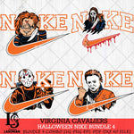 Virginia Cavaliers Halloween Nike NCAA Bundle 4 Svg Eps Dxf Png File, Digital Download, Instant Download