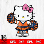 Virginia Cavaliers Hello Kitty Cheerleader 11 Svg Eps Dxf Png File, Digital Download, Instant Download