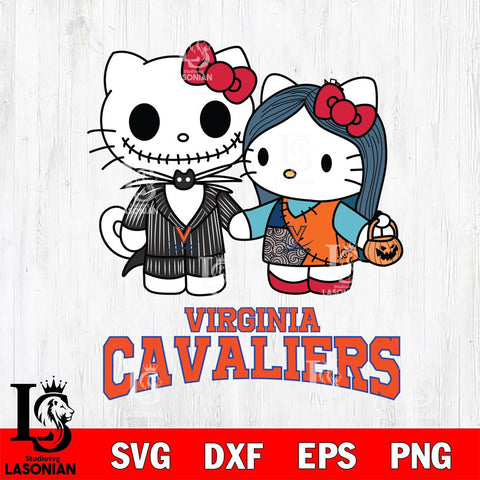 Virginia Cavaliers Hello Kitty Horror 11 Svg Eps Dxf Png File, Digital Download