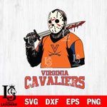 Virginia Cavaliers Jason Voorhees 11 Svg Eps Dxf Png File, Digital Download