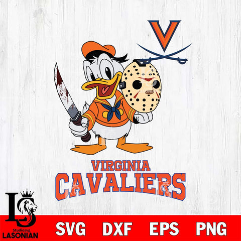 Virginia Cavaliers Jason Voorhees 12 Svg Eps Dxf Png File, Digital Download