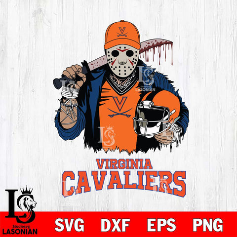 Virginia Cavaliers Jason Voorhees 2 Svg Eps Dxf Png File, Digital Download