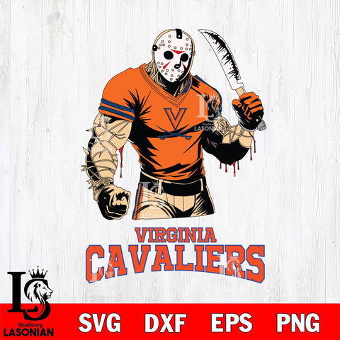 Virginia Cavaliers Jason Voorhees Svg Eps Dxf Png File, Digital Download