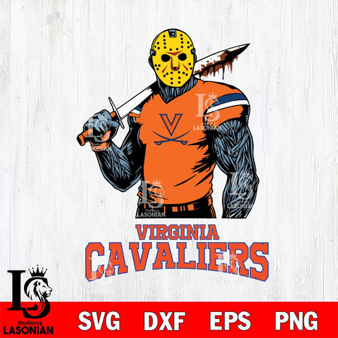 Virginia Cavaliers Jason Voorhees 7 Svg Eps Dxf Png File, Digital Download