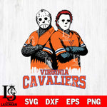 Virginia Cavaliers Jason Voorhees 8 Svg Eps Dxf Png File, Digital Download