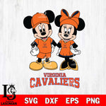 Virginia Cavaliers Mickey Minnie Rugby Svg Eps Dxf Png File, NCAA svg , File Cut , Digital Download , Instant Download, Cut Svg Files