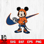 Virginia Cavaliers Mickey Wearing Hoodie Sport Svg Eps Dxf Png File, NCAA svg, Digital Download, Instant Download