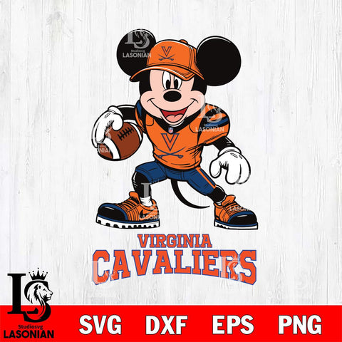 Virginia Cavaliers Mikey Mouse Disney, Svg Eps Dxf Png File, Digital Download