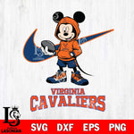 Virginia Cavaliers Mikey Mouse Disney NIKE, Svg Eps Dxf Png File, Digital Download