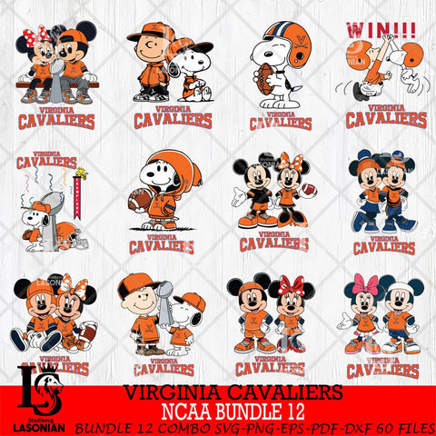 Virginia Cavaliers NCAA Bundle 12 Svg Eps Dxf Png File,Bundle NCAA svg , Digital Download , Instant Download, Cricut File