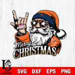 Virginia Cavaliers Rock Santa Claus Football Svg dxf eps png pdf file,NCAA svg,Digital Download,Cricut file