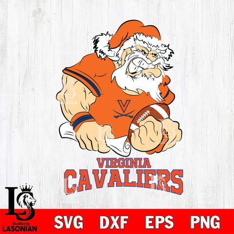 Virginia Cavaliers Santa Claus Angry Svg dxf eps png pdf file,NCAA svg,Digital Download,Cricut file