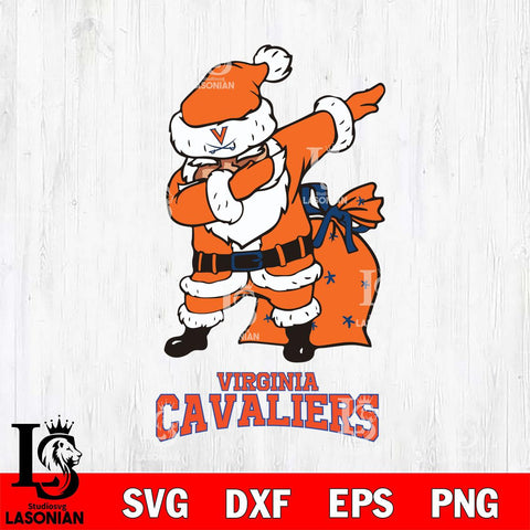 Virginia Cavaliers Santa Claus Ugly Svg dxf eps png pdf file,NCAA svg,Digital Download,Cricut file