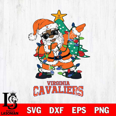 Virginia Cavaliers Santa Claus Ugly Christmas Svg dxf eps png pdf file,NCAA svg,Digital Download,Cricut file