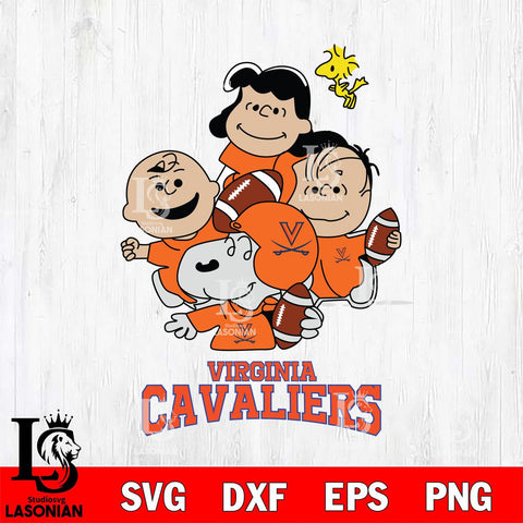 Virginia Cavaliers Snoopy Sport 4 Svg Eps Dxf Png File, Digital Download