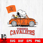 Virginia Cavaliers Snoopy Sport 5 Svg Eps Dxf Png File, Digital Download