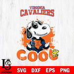 Virginia Cavaliers Snoopy Sport 7 Svg Eps Dxf Png File, Digital Download