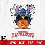 Virginia Cavaliers Stitch Horror Halloween Svg Eps Dxf Png File, Digital Download, Instant Download