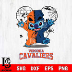 Virginia Cavaliers Stitch Horror Halloween 2 Svg Eps Dxf Png File, Digital Download, Instant Download