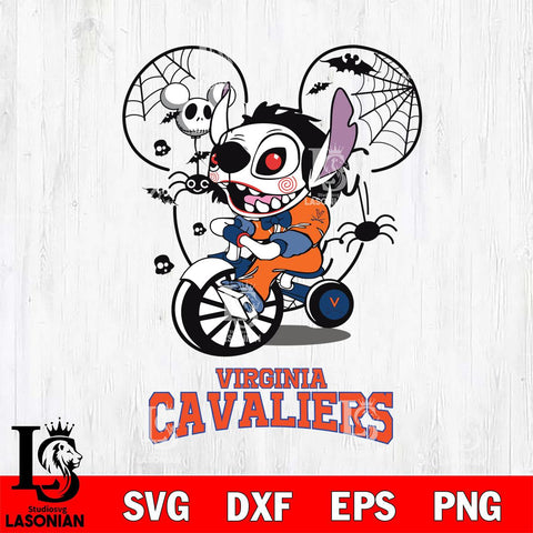 Virginia Cavaliers Stitch Jigsaws Halloween Svg Eps Dxf Png File, Digital Download, Instant Download