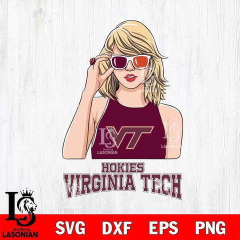 Virginia Tech Hokies And Taylor Swift Fan Svg Eps Dxf Png File, Digital Download, Instant Download