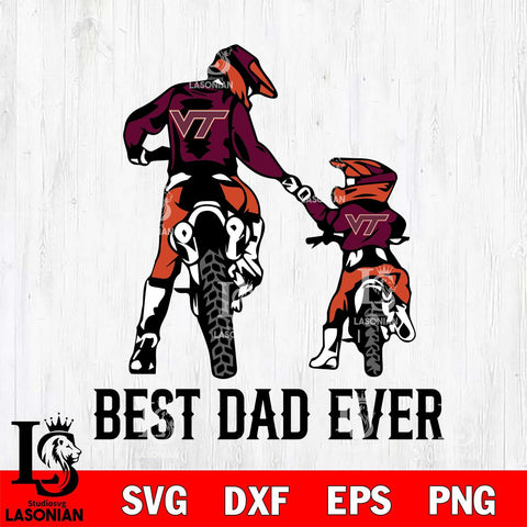 Virginia Tech Hokies Best Dad Ever Svg Eps Dxf Png File, Digital Download, Instant Download