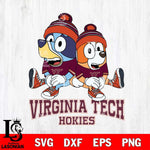 Virginia Tech Hokies Bluey & Bingo 8 Svg Eps Dxf Png File, NCAA svg, Digital Download, Instant Download