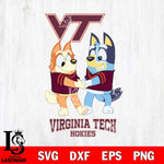 Virginia Tech Hokies Bluey Chilli Dance Svg Eps Dxf Png File, Digital Download, Instant Download