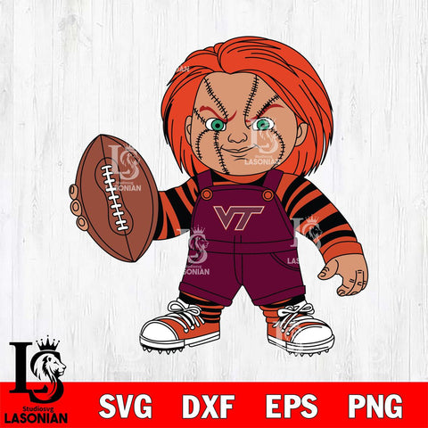 Virginia Tech Hokies Chucky Horror 12 Svg Eps Dxf Png File, NCAA svg, Digital Download, Instant Download