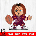 Virginia Tech Hokies Chucky Horror 2 Svg Eps Dxf Png File, NCAA svg, Digital Download, Instant Download