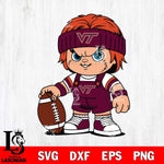 Virginia Tech Hokies Chucky Horror 5 Svg Eps Dxf Png File, NCAA svg, Digital Download, Instant Download