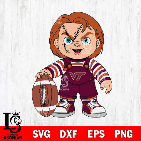 Virginia Tech Hokies Chucky Horror 7 Svg Eps Dxf Png File, NCAA svg, Digital Download, Instant Download