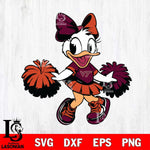 Virginia Tech Hokies Daisy Duck Cheerleader Svg Eps Dxf Png File, NCAA svg, Digital Download, Instant Download