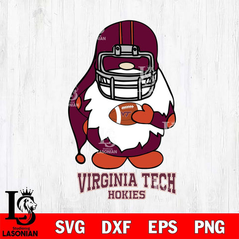 Virginia Tech Hokies Gnomes Christmas Svg Eps Dxf Png File, Digital Download, Instant Download