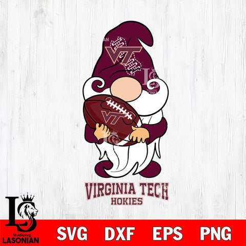 Virginia Tech Hokies Gnomes Christmas football Svg Eps Dxf Png File, Digital Download, Instant Download