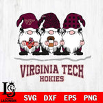 Virginia Tech Hokies Gnomes Coffee Svg Eps Dxf Png File, Digital Download, Instant Download