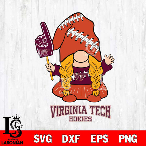 Virginia Tech Hokies Gnomes Fan Svg Eps Dxf Png File, Digital Download, Instant Download