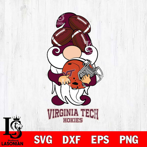 Virginia Tech Hokies Gnomes Helmet Svg Eps Dxf Png File, Digital Download, Instant Download