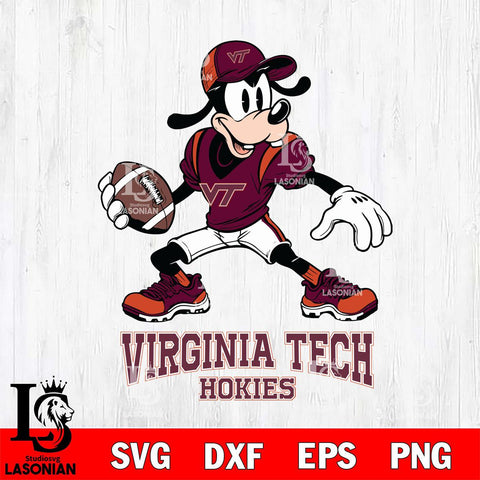 Virginia Tech Hokies Goofy Disney, Svg Eps Dxf Png File, Digital Download