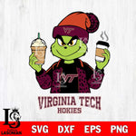 Virginia Tech Hokies Grinch 2 coffee Svg Eps Dxf Png File, Digital Download, Instant Download