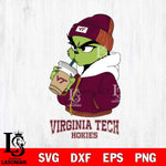 Virginia Tech Hokies Grinch Bougie Christmas Cut Files Cricut, Svg Dxf Eps Png file, Digital download , Silhouette