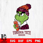 Virginia Tech Hokies Grinch Bougie Leopard Svg Eps Dxf Png File, Digital Download, Instant Download