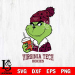 Virginia Tech Hokies Grinch Cofffe Christmas Cut Files Cricut, Svg Dxf Eps Png file, Digital download , Silhouette