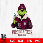 Virginia Tech Hokies Grinch Leopard Svg Eps Dxf Png File, Digital Download, Instant Download